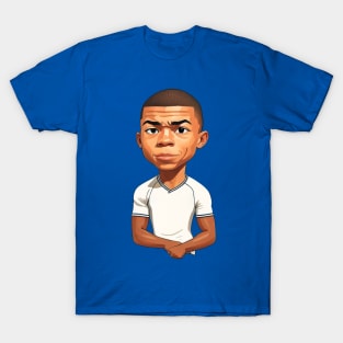 Mbappe Soccer Player Cartoon T-Shirt